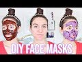 4 DIY Face Masks For GLOWING SKIN & ACNE SCARS !!