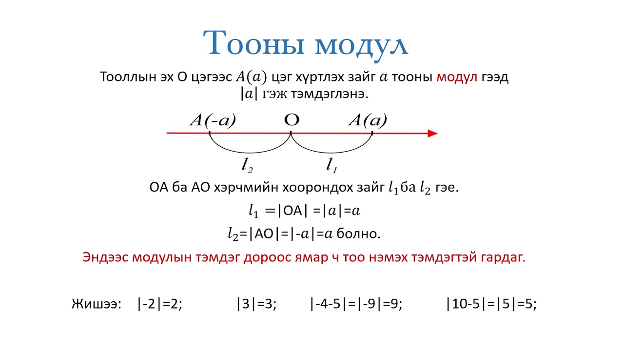 Тooны модул 7-р анги