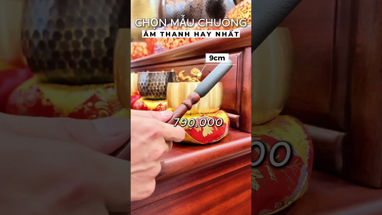 🔔 Quý Khách Thích Mẫu Chuông Giá Nào ❓ #phápduyênshop #chuongmo #phapkhi #quatang