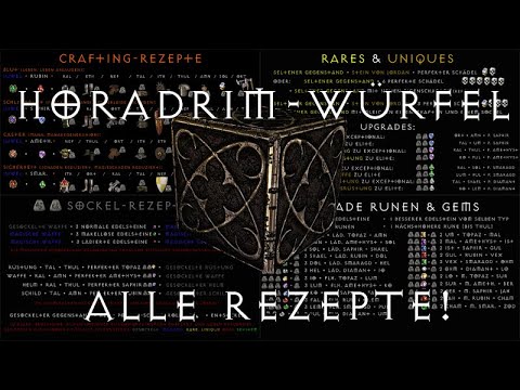 Horadrim-Würfel - ALLE Rezepte im Überblick - Diablo 2 Basics