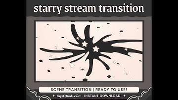 Dreamy Stars OBS Stinger Transition | Ivory Twitch Animation [Preview]