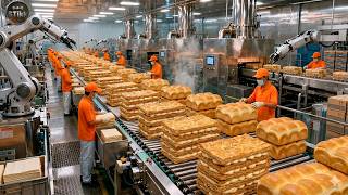 Inside Taiwan’s Amazing Mille-Feuille Toast Factory | Fresh Milk Bread Production (Full Process)