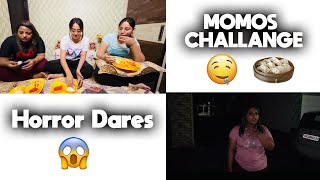 Momos Challange X Dare : @narulasimrans - Food Challange Vlog