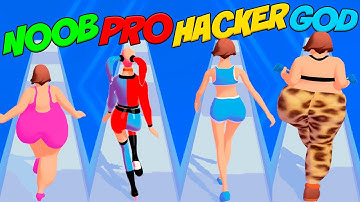 NOOB vs PRO vs HACKER vs GOD - Body Race