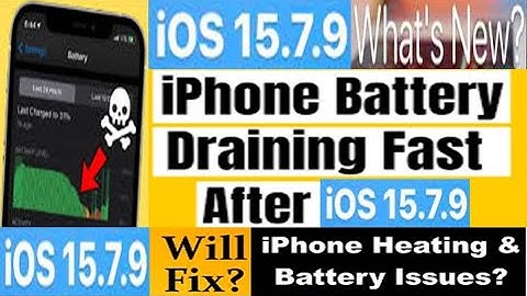 How To Fix iOS 15.7.9 Battery Drain Issue || iOS 15.7.9 Battery Test 15.7.9 battery drain issue
