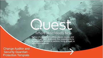 Change Auditor and Security Guardian Protection Template