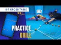 Cross Table Drill By Billiardsco 8-7 Pool Billiards &amp; Practice