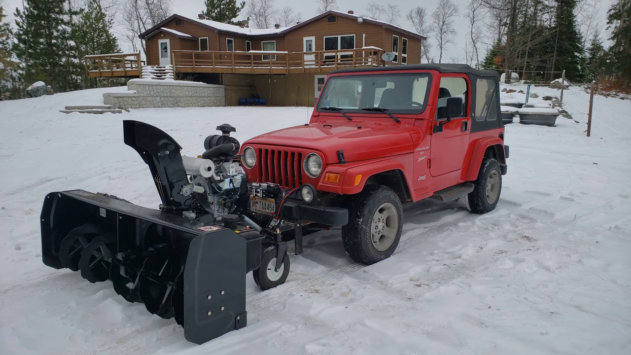 Arriba 31+ imagen snow blowers for jeep wrangler