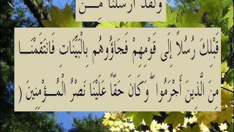 القران الكريم سورة الروم الأية 47.wmv