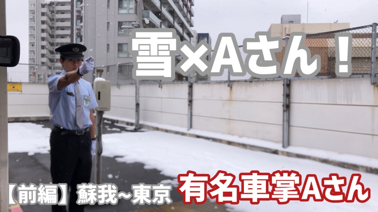 【京葉線】大雪で快速がカオス！　有名車掌Aさん　#雪 #aさん 