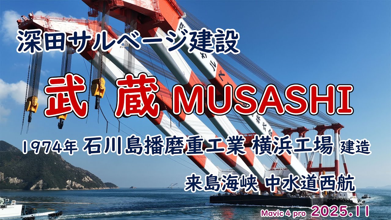 Japan's largest crane ship 