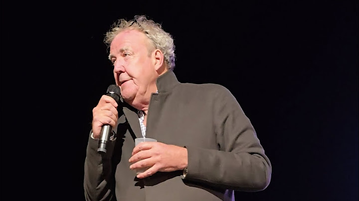 Jeremy Clarkson giving a Q&A after a private screening of The Grand Tour: One For The Road