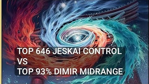 Top 646 Jeskai Control vs Top 93% Dimir Midrange | Standard | Mythic Rank | MTG Arena