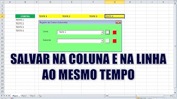 Macro para Salvar Dados na Linha e Coluna da Planilha Excel VBA