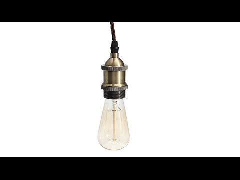 Retro Deckenlampe (E27) von KingSo im Test (+ kleines Tutorial)