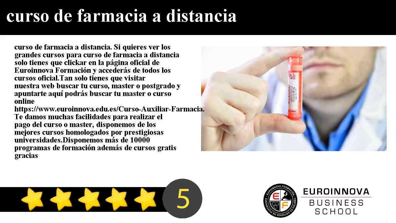 curso de farmacia a distancia - YouTube