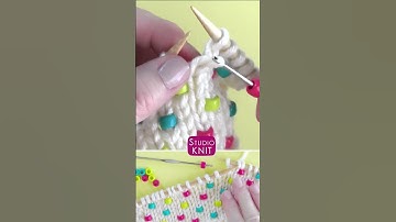 How to Knit Beads into any project#lovesong #knitting #knittingdesign #foryou #fyp @AnnaHee5311