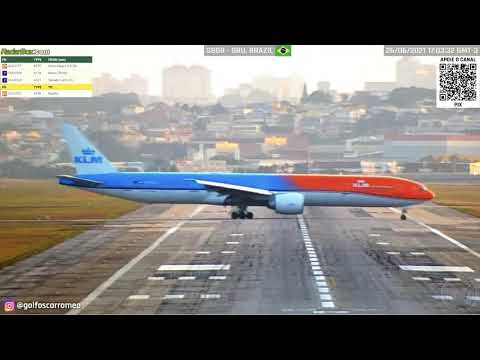 Registro de Pouso da KLM no Aeroporto de Guarulhos