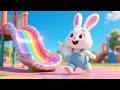 Rainbow Slide Fun Park | Learn Shapes While Playing Song for Kids | Fun Shapes Nursery Rhyme