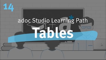Tables (14/16) - adoc Studio explained (English)