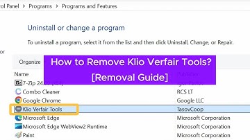 Klio Verfair Tools Removal Guide - Uninstall Klio Verfair Tools