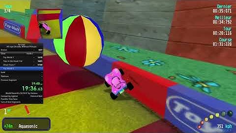 Re-Volt speedrun (Without Pickups - Arcade) -1:03:29.64