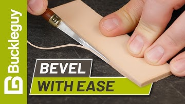 Which edge beveler size works best for which leather?