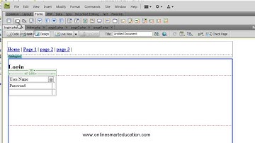 Dreamweaver Advanced Tutorials in Tamil Part - 50  login control part - 1