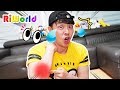 리원이와 아빠가  장난감 놀이 하면서 서로 도와줘요 Boo Boo story from RIWORLD