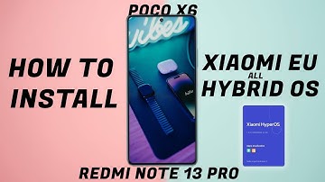 How to install HyperOS Hybrid ROM Like Xiaomi Eu and other Ft. Redmi Note 13 Pro/Poco X6