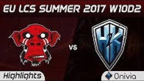 MM vs H2K Highlights Game 2 EU LCS SUMMER 2017 Mysterious Monkeys vs H2K Gaming by Onivia