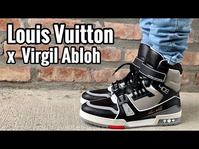 Louis Vuitton x Virgil Abloh SS19 High Top Sneaker on Feet 