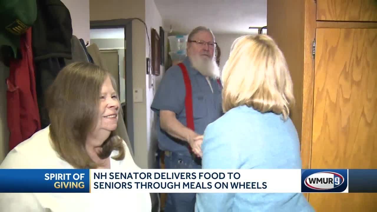 NH senator delivers food to seniors through Meals on Wheels - YouTube