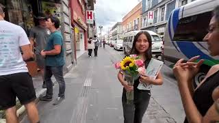México walk - Puebla, City center Longest walking