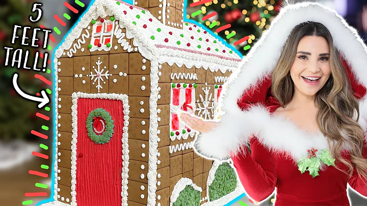 Making a *GIANT* Gingerbread House For 24 Hours!