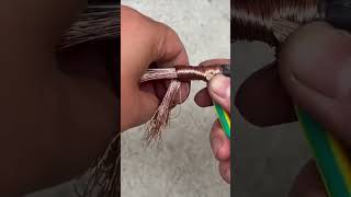 Professional Method for Splicing Ground Wires Using the Wrapping Technique