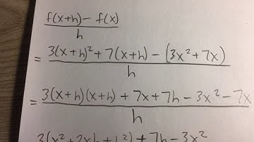 Finding the Difference Quotient of a Polynomial Function (Example)