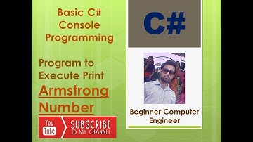 Armstong Number in C# | C# Programming
