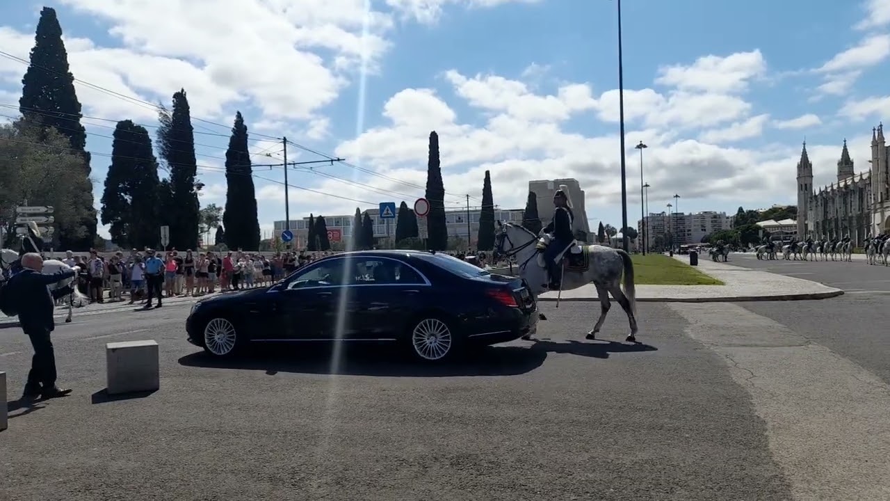Render da Guarda em frente ao Mosteiro dos Jerónimos (Belém, Lisboa) 24.08.2022