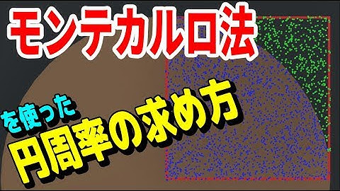 【すげえw】モンテカルロ法による中学生も理解できる円周率の求め方が面白い【物理エンジン】