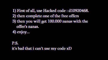 AppNana Hacked Code 100.000 nanas! (NEW)