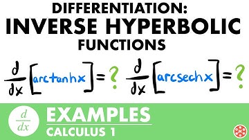 Derivative of Inverse Hyperbolic Functions Examples | Calculus - JK Math