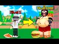 ¡NOS CONVERTIMOS EN LOS MÁS GORDITOS DE TODO ROBLOX! 🍕😱 - COMIENDO TODO