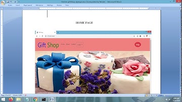 Project Report  | Online Gift Shop  | Python Django | Major Project Report