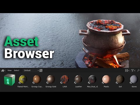 Blender Secrets - Drag and Drop materials with the Asset Browser (Blender 3.0)