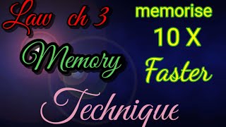 Ca inter law ch 3 memory technique part 7