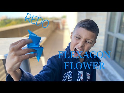 Origami flexagon flower 🌸 +bear trap: REDO by Ethan Rojas