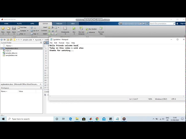 Converting MATLAB mat extension File to CSV - YouTube