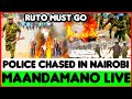 Ruto Must go! WANTAM! Police Chased & Overpowered by Protestors in Nairobi CBD Today