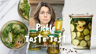 German pickle Taste Test